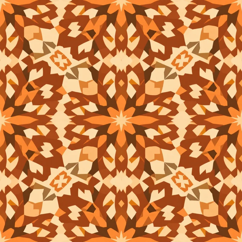Seamless cultural arabic terracotta pattern tile